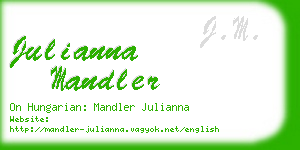 julianna mandler business card